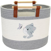 Aufbewahrungskorb aus Baumwolle, Katze, HMF 39023-KAT, 30 x 24 cm