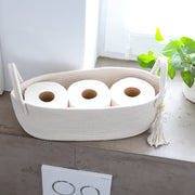 Baumwollkorb Badezimmer, Korb für Toilettenpapier, HMF 39030-38CM-30, 38,5x15,5x14cm
