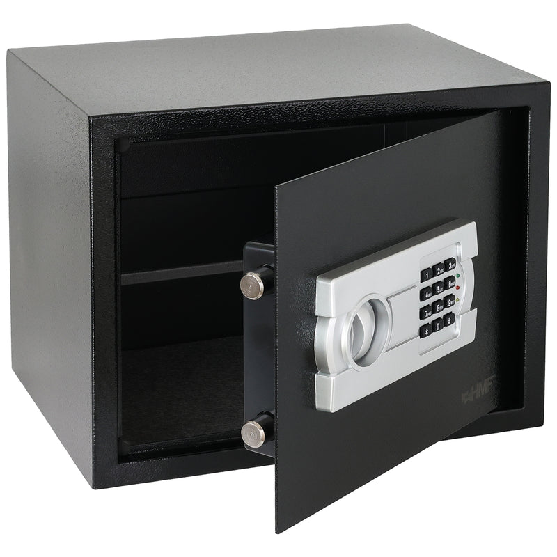 Möbeltresor mit Elektronikschloss von HMF mit den Maßen 38 x 30 x 30 cm in schwarz