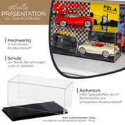 Acryl Vitrine für Modellautos Figuren HMF 46801 27 x 12 x 11 cm quer Staubschutz