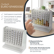 Münzsortierer als Spardose von HMF in Lichtgrau