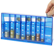 Münzsortierer von HMF mit 24 cm Breite in Blau