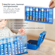 Münzsortierer von HMF mit 24 cm Breite in Blau