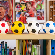 Spardose im Fußball-Look von HMF mit 15 cm Durchmesser in Gelb