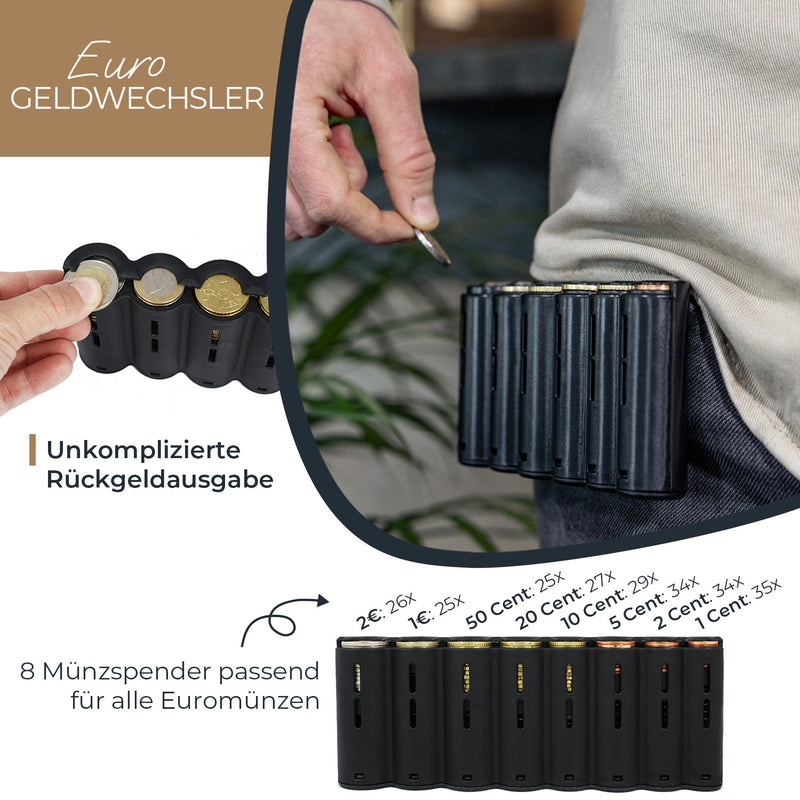 Kellnerbörse Euro-Münzsortierer Tragegurt HMF 48810-02 20.5 x 10 x 6.5 cm