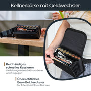 Kellnerbörse mit Tragegurt und Reißverschlussfach von HMF