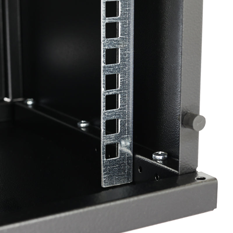 10 Zoll Serverschrank mit 9 Höheneinheiten von HMF mit 300 mm Tiefe in Schwarz