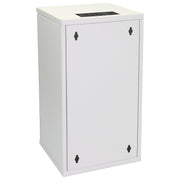 10 Zoll Serverschrank mit 12 Höheneinheiten von HMF mit 300 mm Tiefe in Lichtgrau