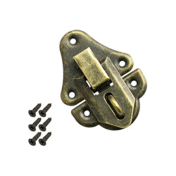 Vintage Verschluss mit Schlossöse, HMF 6495, Bronze