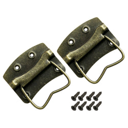 Vintage Griffe für Möbel, 2 Stück, HMF 6497, 54 x 55 mm, Bronze