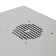 Unmontierter 19 Zoll Serverschrank von HMF mit 7 Höheneinheiten in Lichtgrau