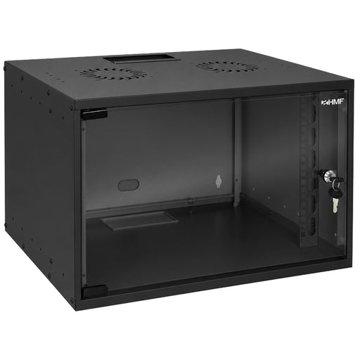 Serverschrank 19 Zoll unmontiert HMF 65707-02 7 HE Schwarz