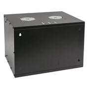 Unmontierter 19 Zoll Serverschrank von HMF mit 7 Höheneinheiten in Schwarz