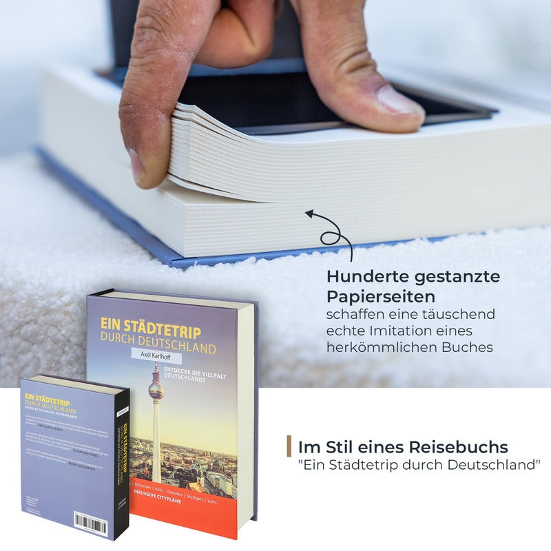 Buchtresor Deutschland mit echten Papierseiten von HMF