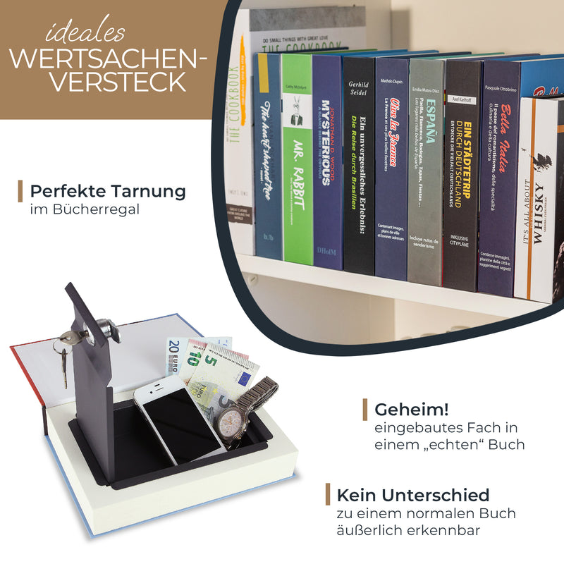 Buchtresor Italien mit echten Papierseiten von HMF