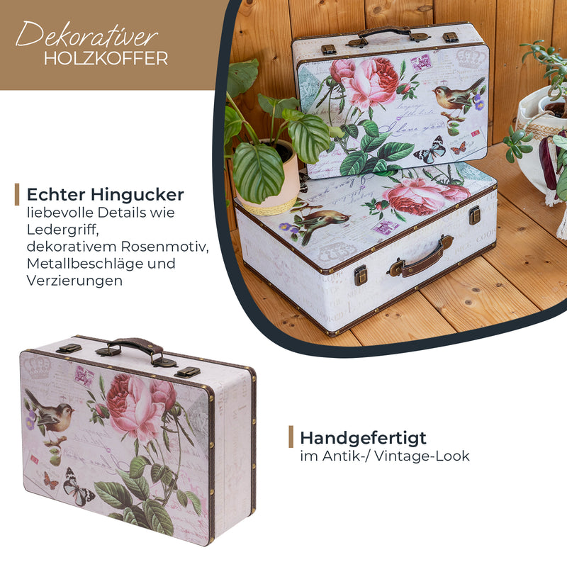 Holzkoffer im Vintage-Design, HMF VKO100