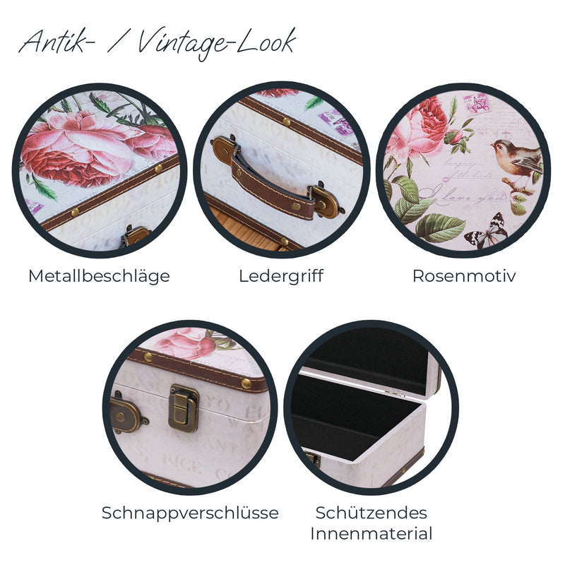 Holzkoffer im Vintage-Design, HMF VKO100
