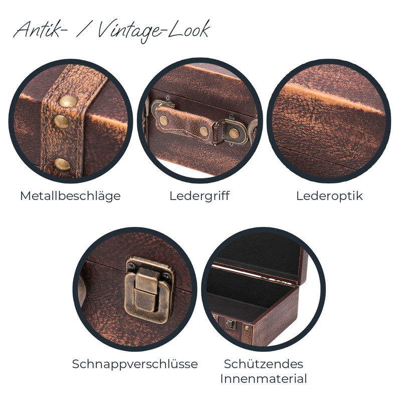Holzkoffer im Vintage-Design, HMF VKO100
