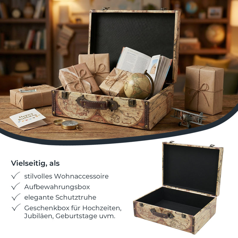 Holzkoffer im Vintage-Design, HMF VKO100