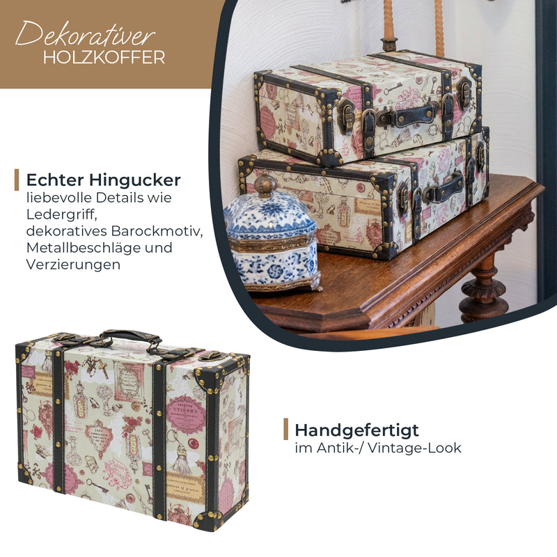 Holzkoffer im Vintage-Design, HMF VKO100