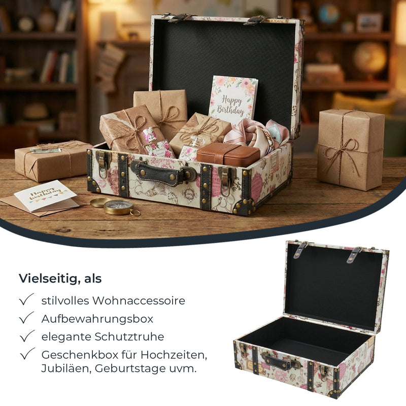 Holzkoffer im Vintage-Design, HMF VKO100