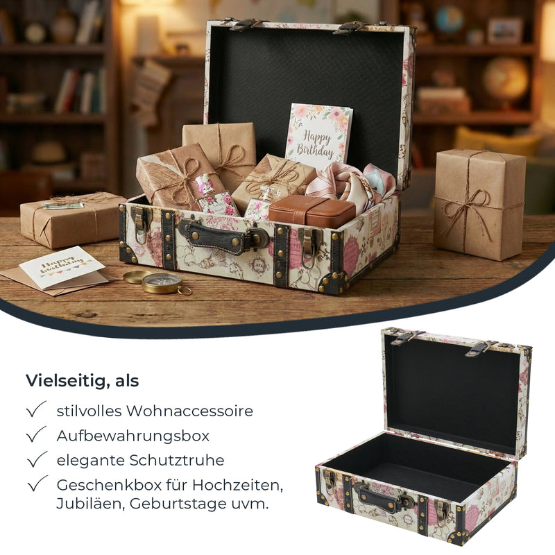 Holzkoffer im Vintage-Design, HMF VKO100