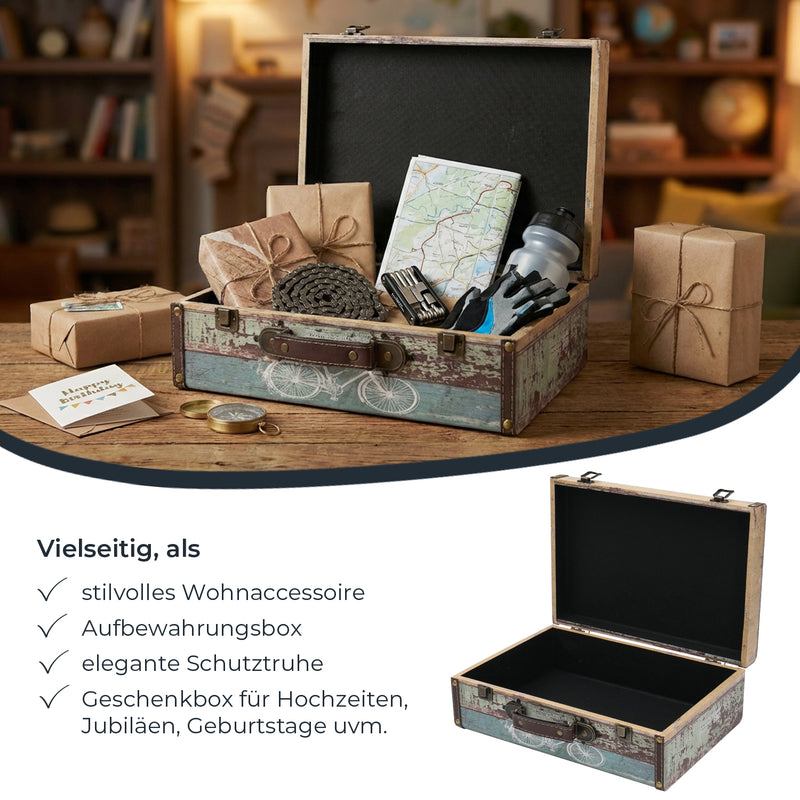 Holzkoffer im Vintage-Design, HMF VKO100