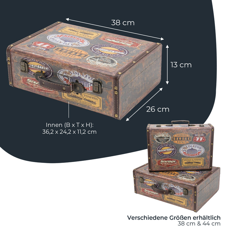 Holzkoffer im Vintage-Design, HMF VKO100
