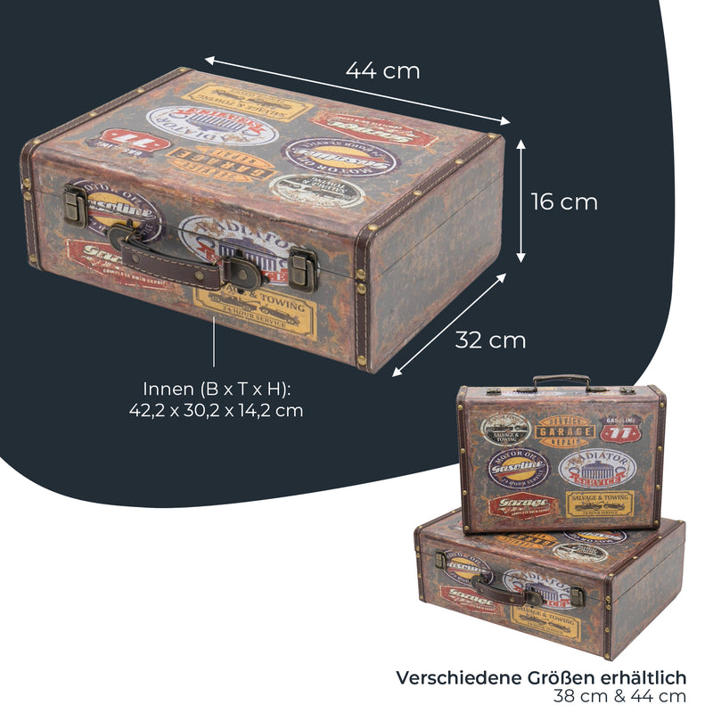 Holzkoffer im Vintage-Design, HMF VKO100