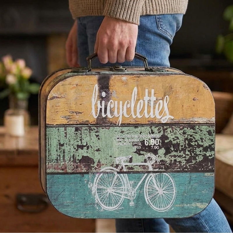 Vintage Holzkoffer im Fahrrad Design von HMF im Set in verschiedenen Größen