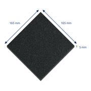 Aktivkohlefilter für Komposteimer und Katzenklo von HMF im 10er Set in Schwarz mit 165 mm Breite