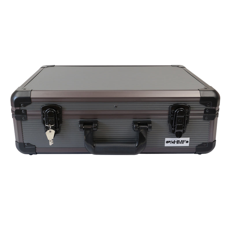 Alu Aufbewahrungskoffer Universalkoffer verstellbare Facheinteilung HMF 14502-02 46 x 15 x 33 cm abschließbar