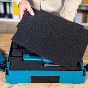 Boden passend für den Rasterschaumstoff von HMF mit den Maßen 440 x 10 x 315 mm