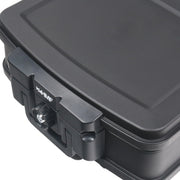 Feuerfeste und wasserdichte Dokumentenbox von HMF in DIN A4 in Schwarz