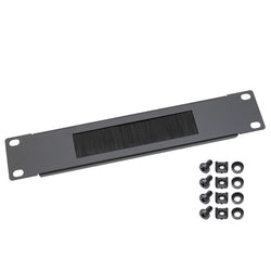 Kabeldurchführung mit Bürsteneinsatz für Serverschrank, 10 Zoll, 1 HE, HMF 63389