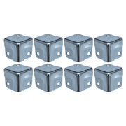 Eckenschutz für Koffer im 8er Set von HMF mit den Maßen 18 x 18 mm in Silber verzinkt