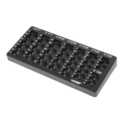 Euro-Münzzählbrett abgeschrägt, HMF 282-02, 27,5 x 13 x 3 cm, Schwarz