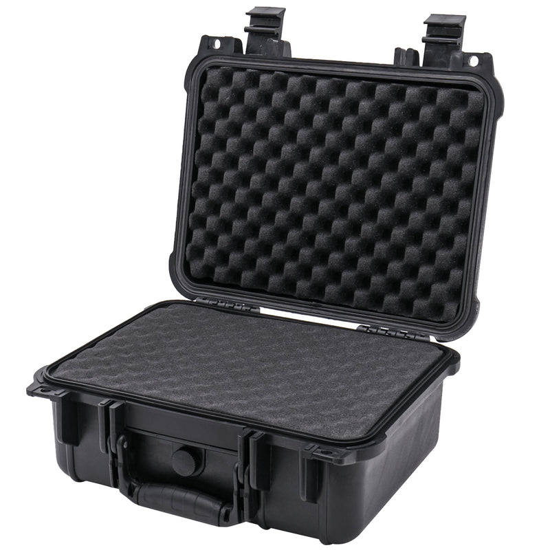Outdoor Fotokoffer und Waffenkoffer mit Rasterschaumstoff von HMF mit 34 cm Breite
