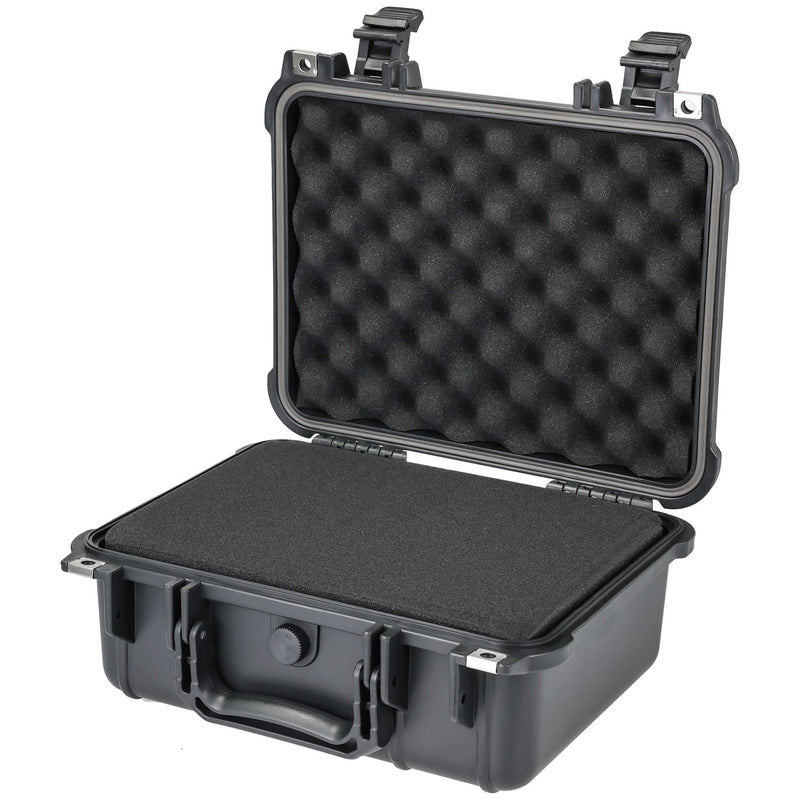 Outdoor Fotokoffer und Waffenkoffer mit Rasterschaumstoff von HMF mit 34 cm Breite