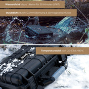 Outdoor Fotokoffer und Waffenkoffer mit Rasterschaumstoff von HMF mit 57 cm Breite