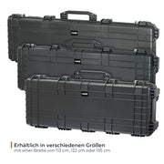 Outdoor-Waffenkoffer und Gewehrkoffer mit Rasterschaumstoff von HMF