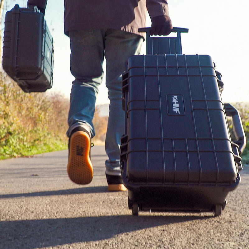 HMF Outdoor-Trolley, Fotokoffer mit Rasterschaumstoff, ODK400