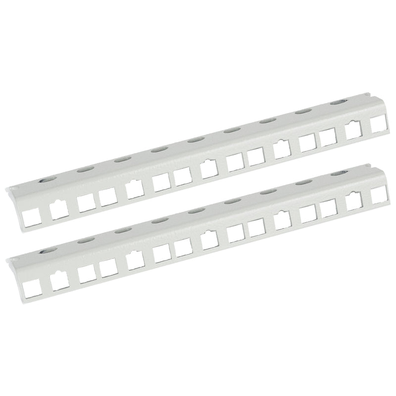 Rackschiene für 10 Zoll Serverschränke mit 5 Höheneinheiten von HMF in Lichtgrau