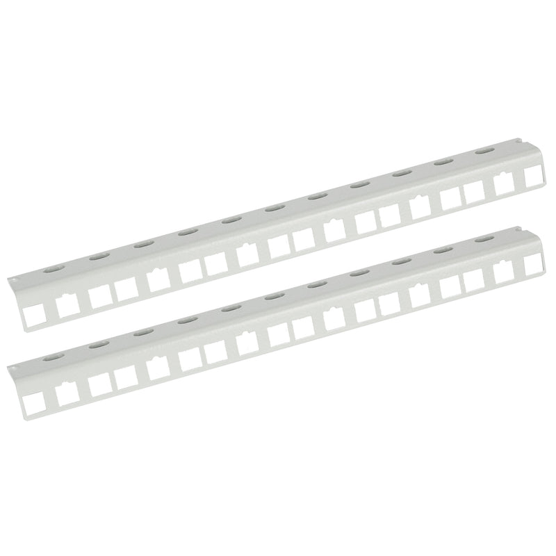 Rackschiene für 10 Zoll Serverschränke mit 6 Höheneinheiten von HMF in Lichtgrau