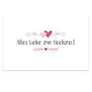 Spendendose mit Griff und Foliendruck Hochzeit von HMF