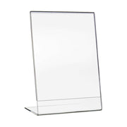 Tischaufsteller als L-Ständer in DIN A3 aus Acryl für Menükarten im Hochformat von HMF