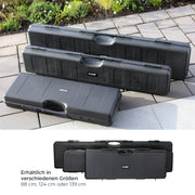 HMF Transportkoffer mit Noppenschaumstoff 88 x 34 x 13,5 cm in Schwarz
